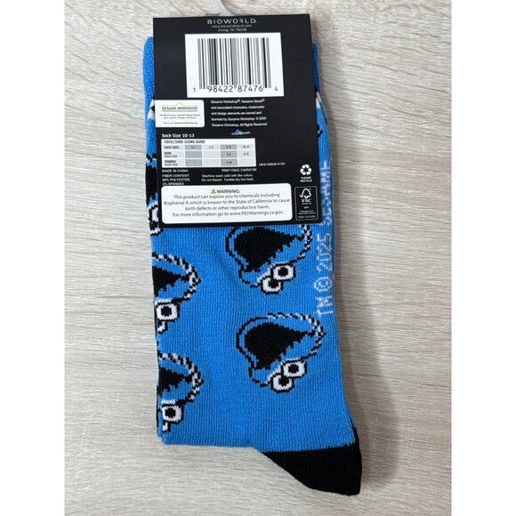 Cookie Monster Socks Crazy Fun Graphic Novelty Dad Gift Wacky Silly Odd Cool Men - Picture 4 of 4